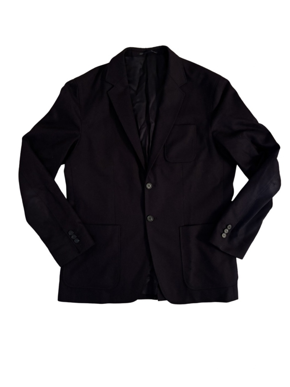 COS Classic Navy Felted Two-Button Blazer